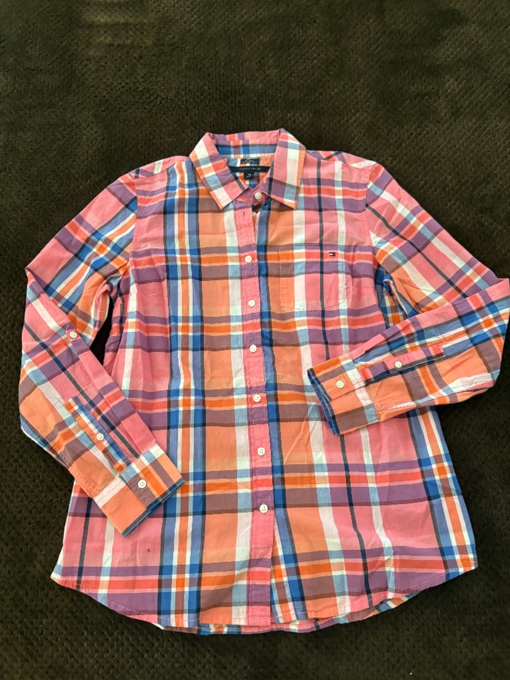Tommy Hilfiger Women’s Plaid Button Down Shirt